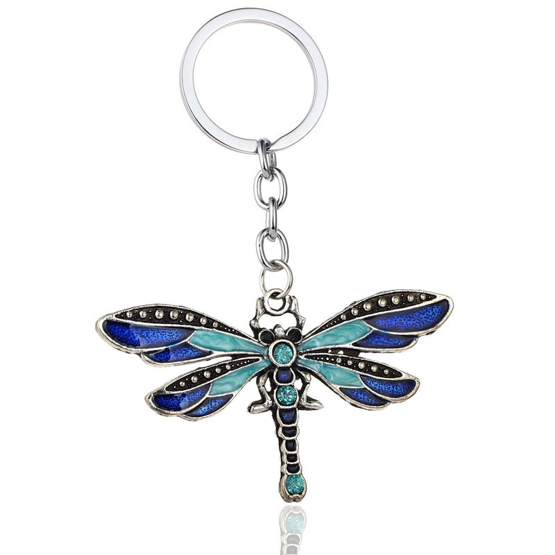 Tvoip Dragonfly Charm Keychain Jewellery (Blue) - Image 1